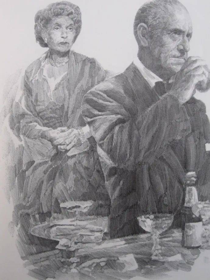 鲁迅美术学院教授,李晨民国时期素描,画的真好!