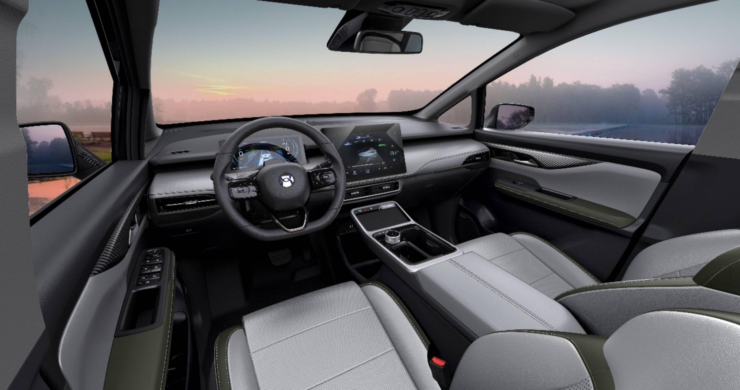 内饰方面,合创z03采用了一体化简洁设计,配备了10.