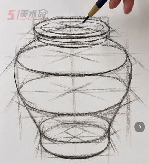 干货教你最专业的素描单体罐子结构线及耳朵塑造