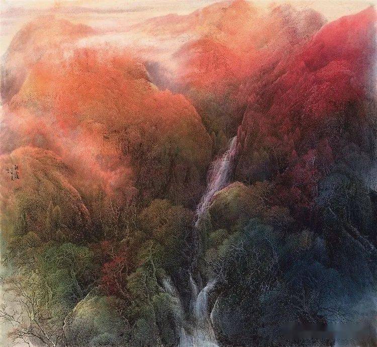 国画名家冯一鸣的山水画作品赏析