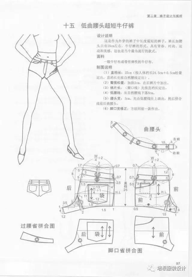 纸样|19种裤子的设计与纸样，全面解读！