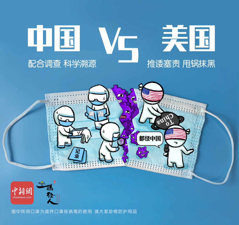 疫情|新漫评：一个撕裂的口罩，看清中美抗击新冠的差异……