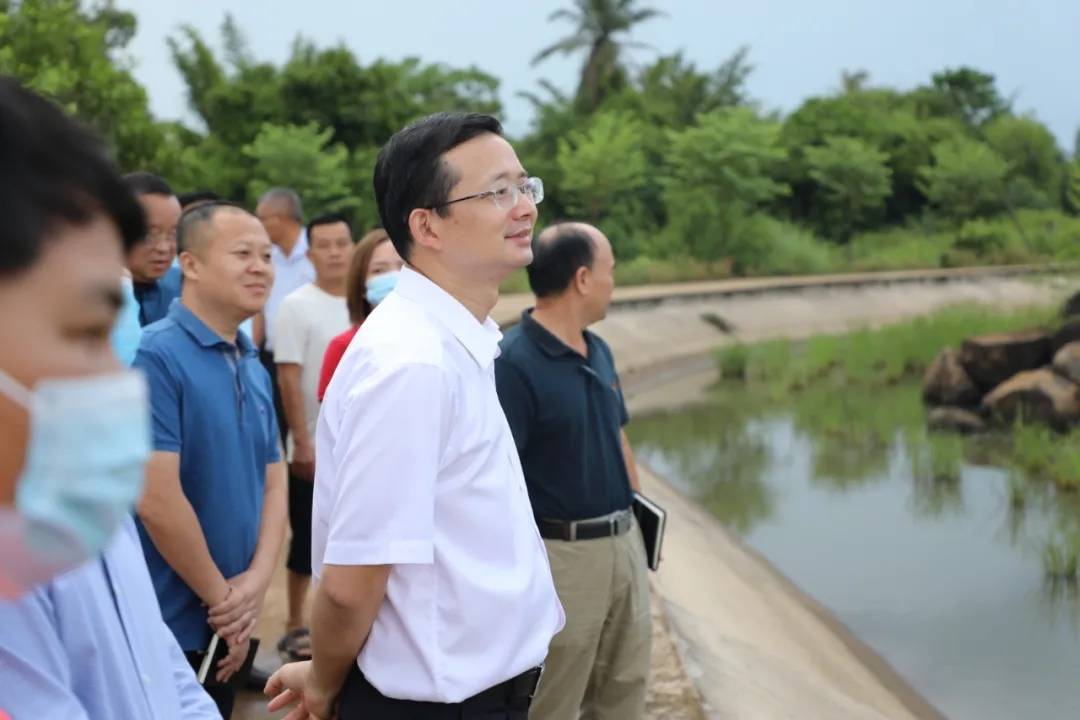 沿着海岸线来到盐田村,周军平了解了此处海水水质,污水治理情况,还进