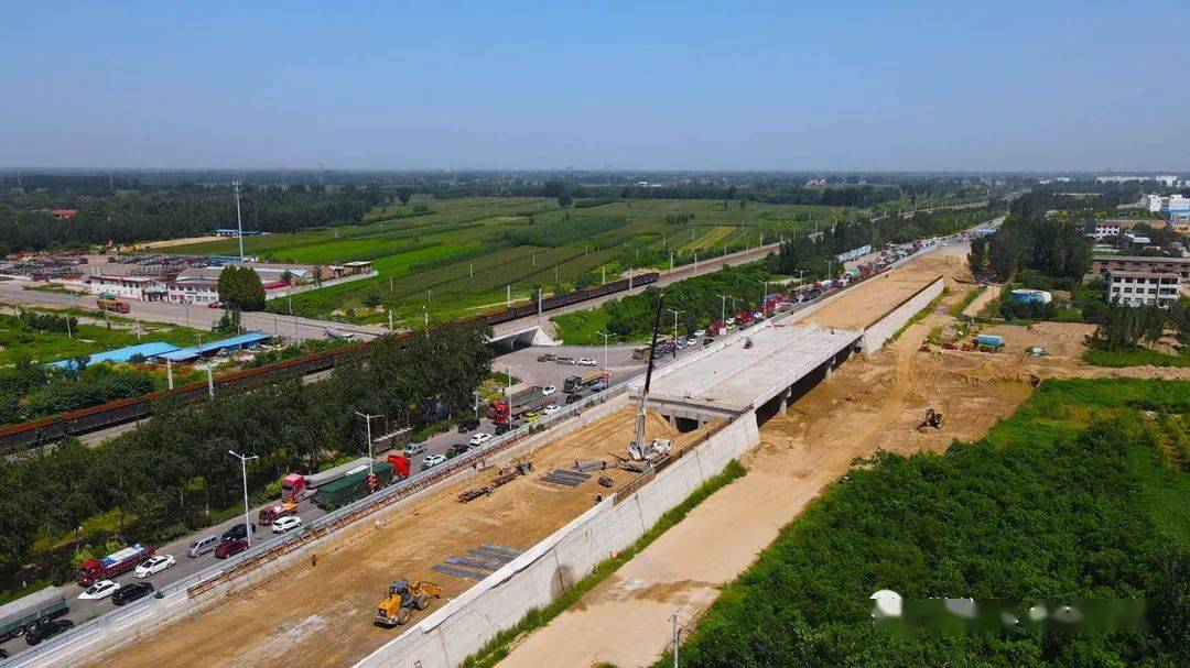 国道107,国道515定州绕城改线项目拉伸城市框架今年以来定州市加快