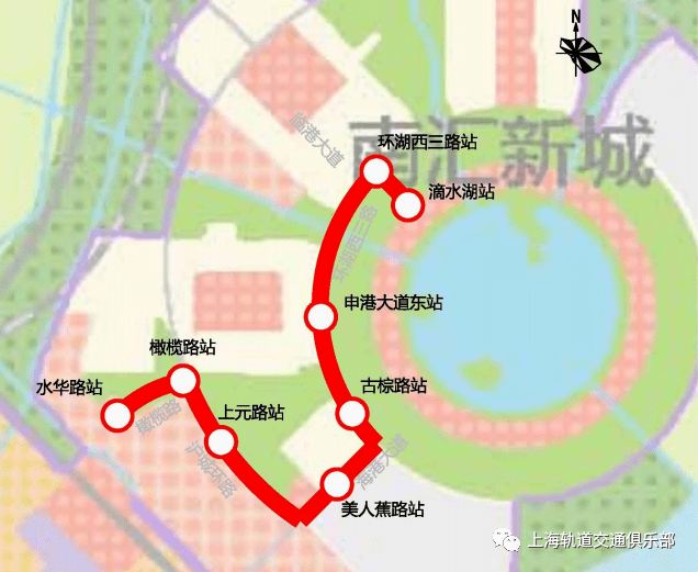 规划示意图(以上站名均为暂命名)注:临港中运量网络的线路实际线路