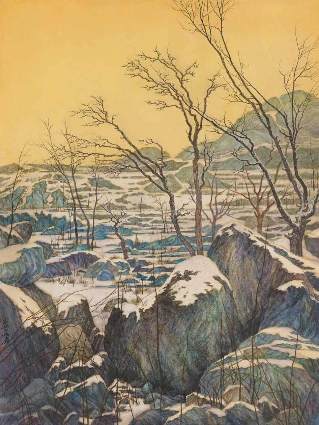 党震 | 笔墨入寒林