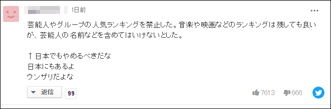 中國取消明星藝人榜單，日本網友慕了 娛樂 第4張