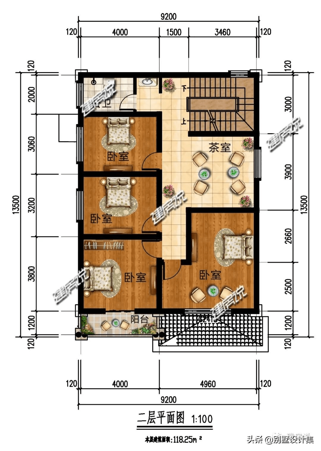 4款開間9米別墅佔地90平造價30萬誰看了都贊建的有水平