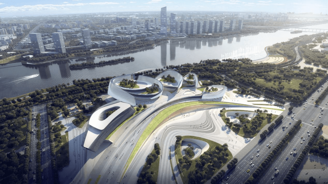 灞河西岸升起崭新文化地标长安书院亮相奥体片区