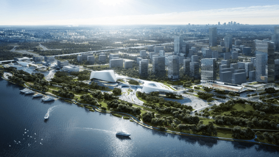 灞河西岸升起崭新文化地标长安书院亮相奥体片区