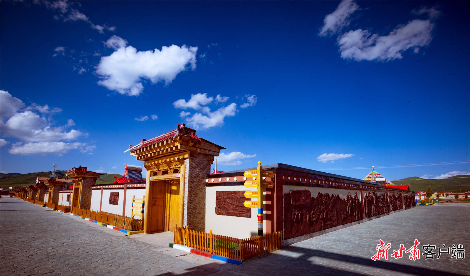 雪域欢歌70载砥砺奋进新时代碌曲尕秀村格桑花开幸福来