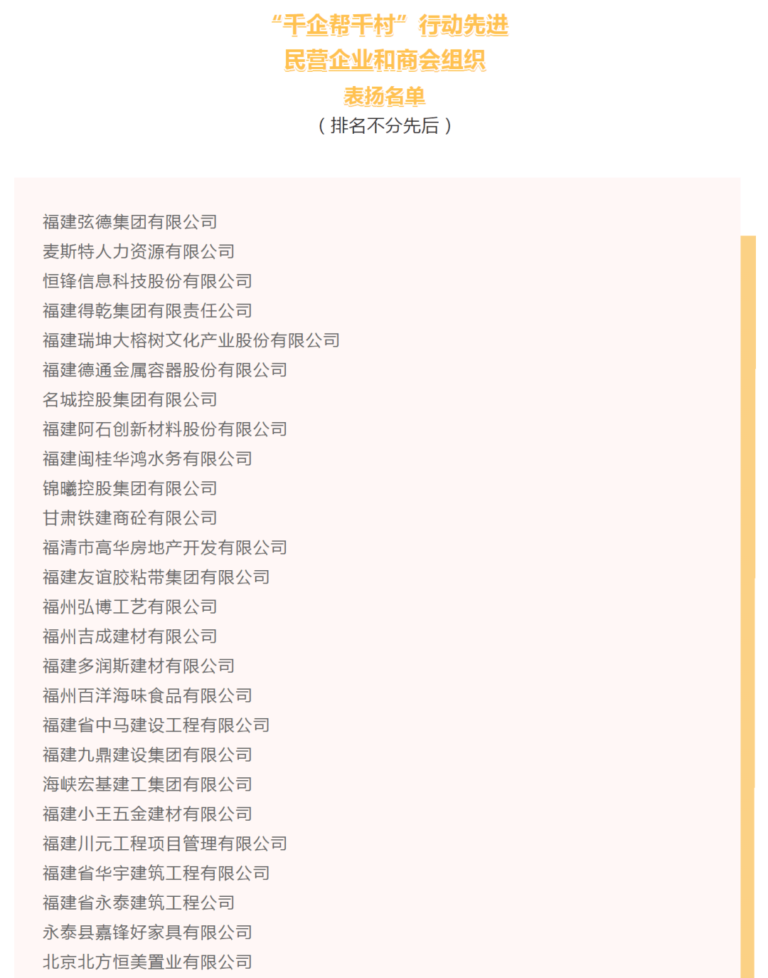 榜上有名 福建合熹堂茶业有限公司荣获 千企帮千村 精准扶贫行动先进民营企业称号 组织