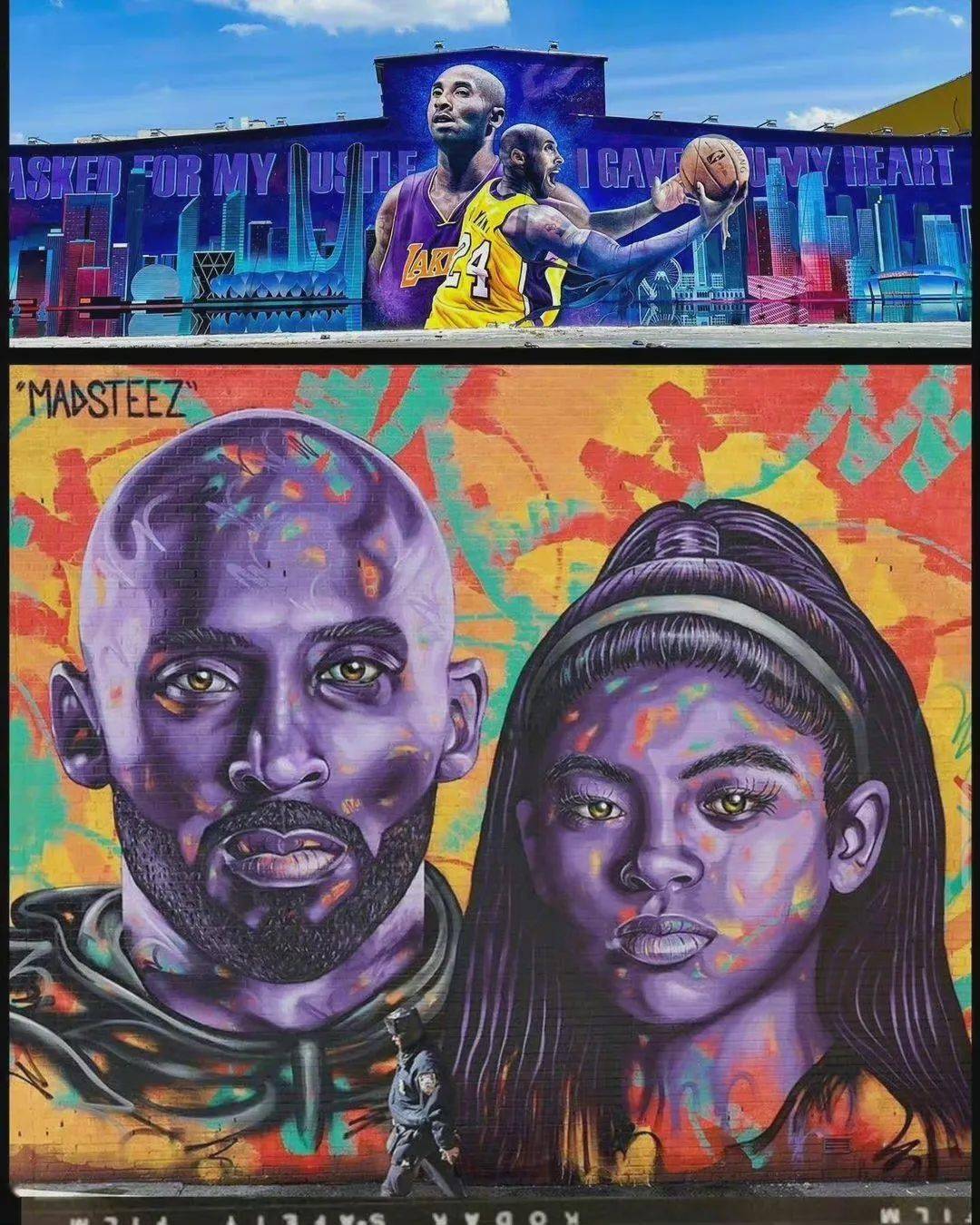 世界各地的科比涂鸦大家都在想你