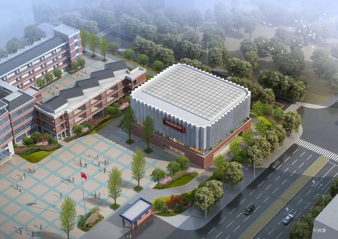 学府小学食堂综合楼建设工程一起来看看——是你家孩子就读的学校吗?