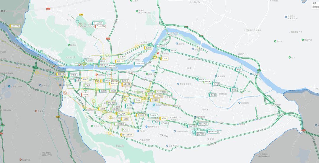 蘭州市2021年秋季開學道路交通分析預測_路口