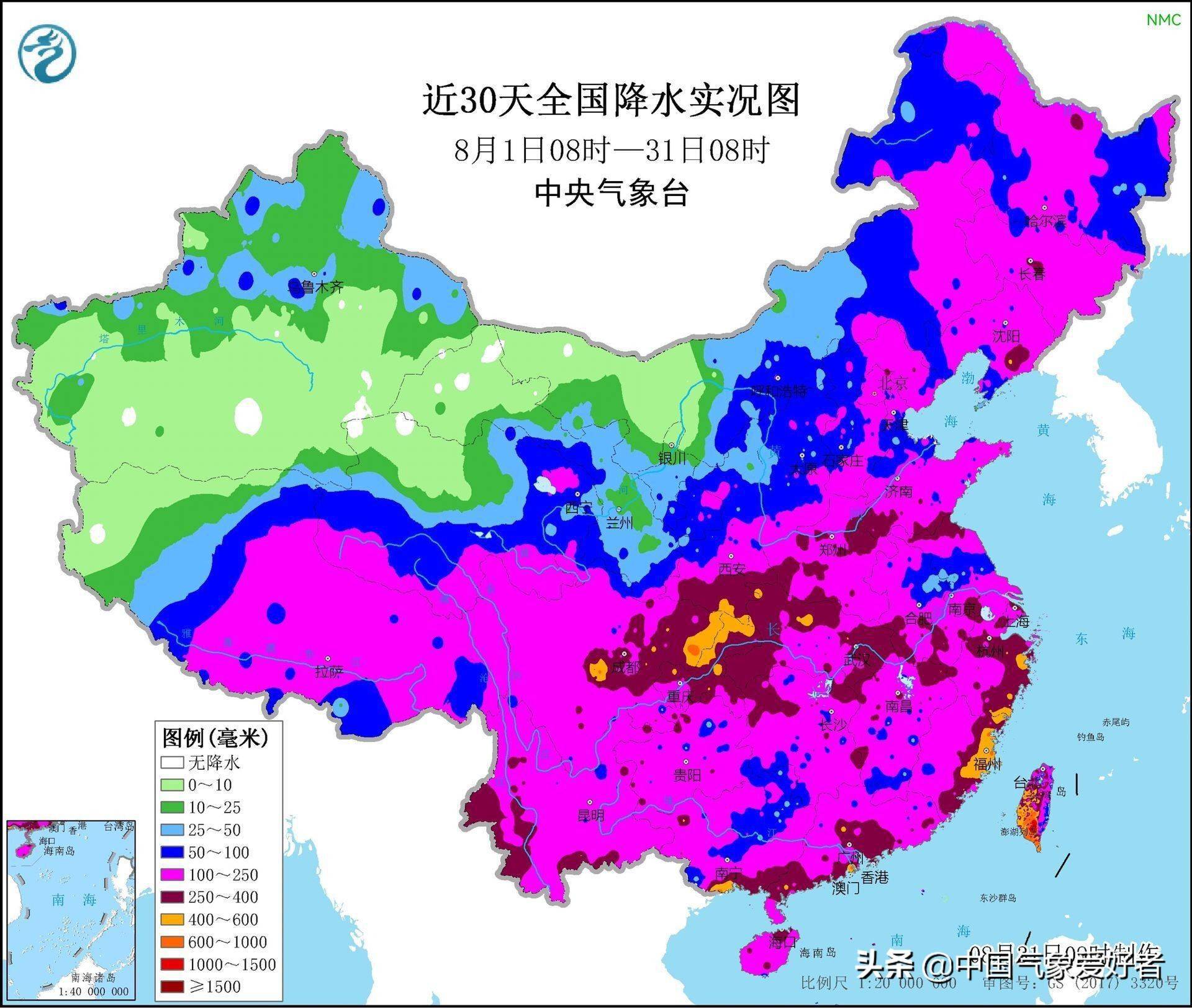 数据确定,8月全国总体多雨!预报:9月仍多,重点在河南山东四川