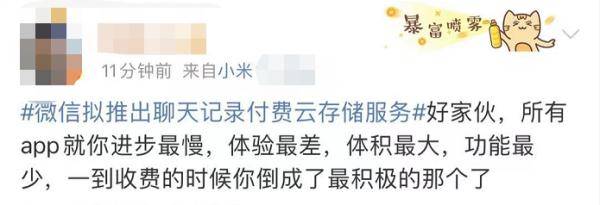 网友|微信拟推付费新功能，网友吵翻！每年得花三位数，部分用户更贵……
