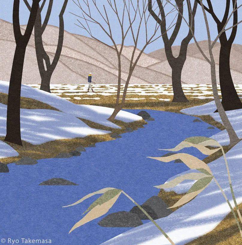 四季流转的插画抒情诗