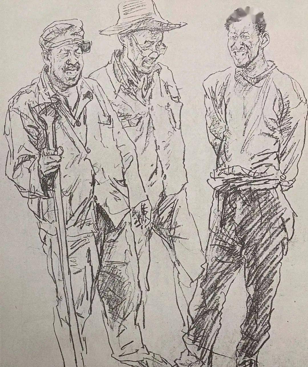 中央美术学院教授华其敏速写作品