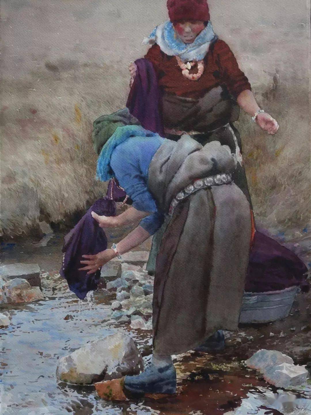 全国美展金奖许海刚水彩