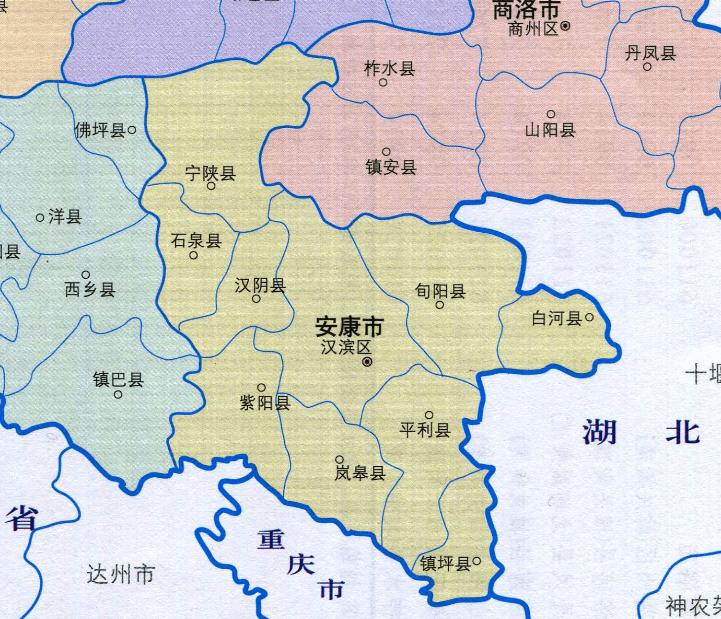 宁陕县各乡镇镇地图图片
