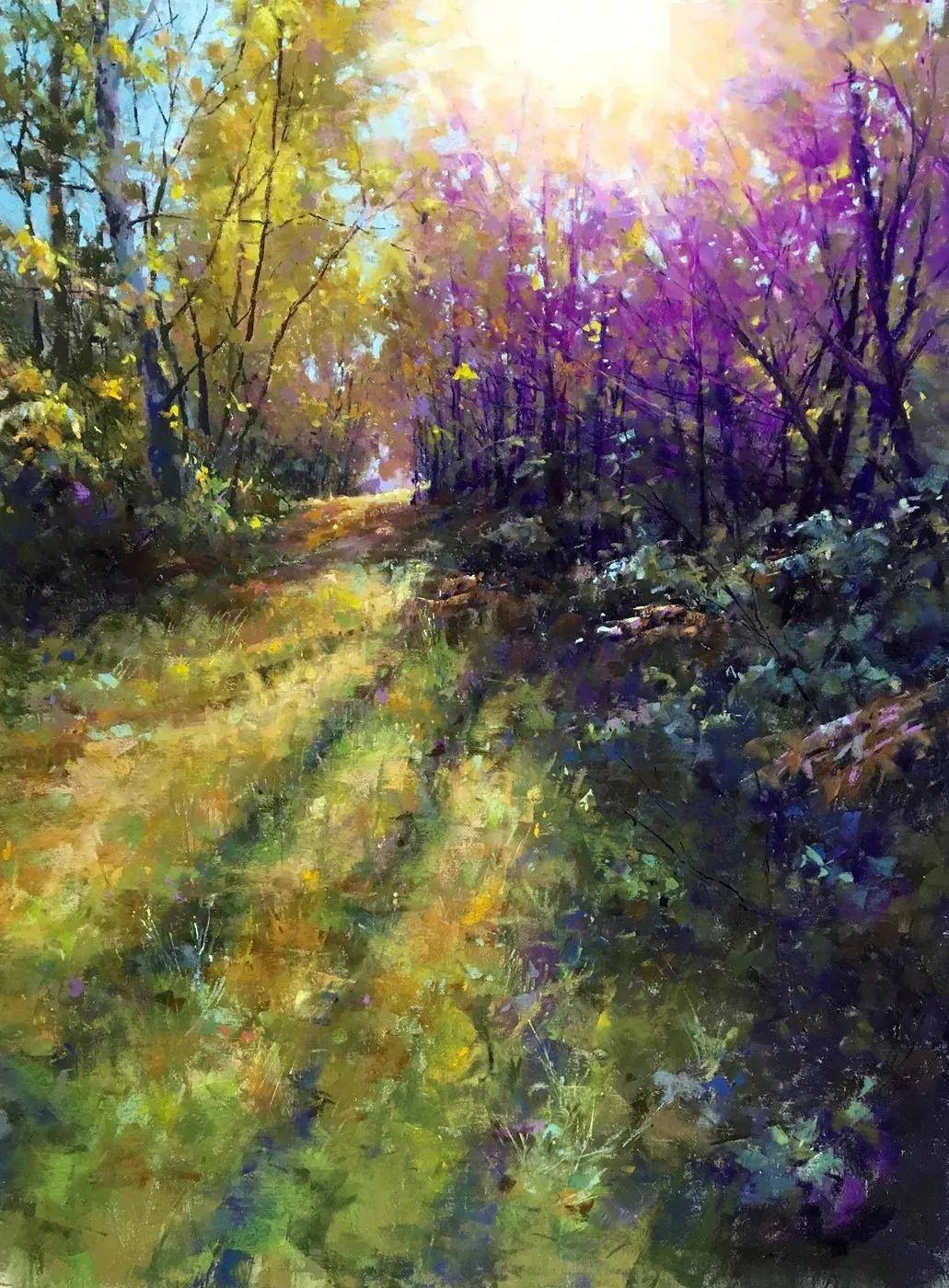 他是医生也是色粉画家他的风景让人感到心旷神怡