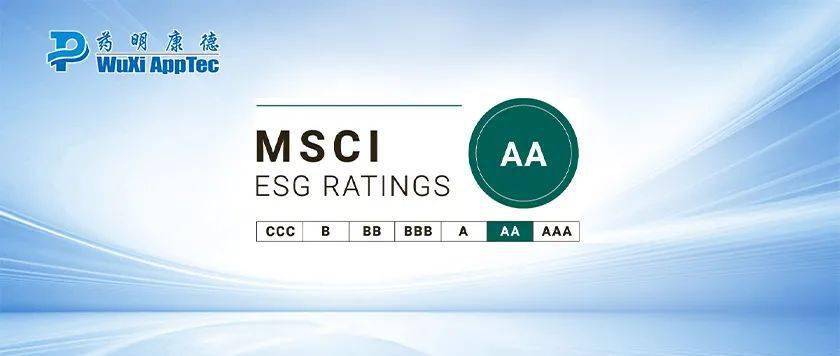 评级|药明康德获MSCI上调ESG评级至AA级