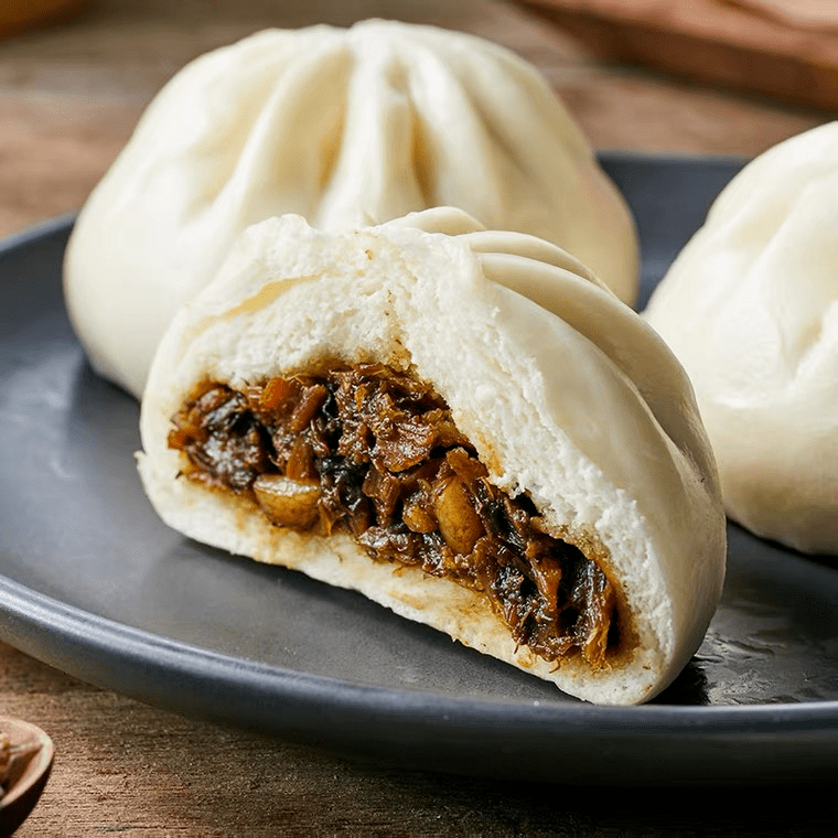 便利店梅菜肉包2炭烧鸡腿肉串一袋22-24元左右可以买20串,平均一串