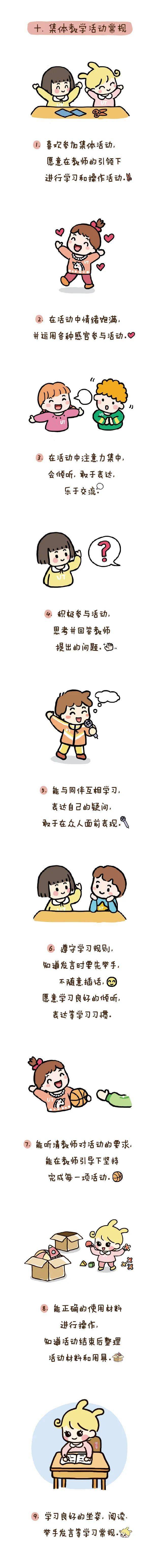 公众|幼儿园常规培养清单180条,老师家长请收藏(漫画版)