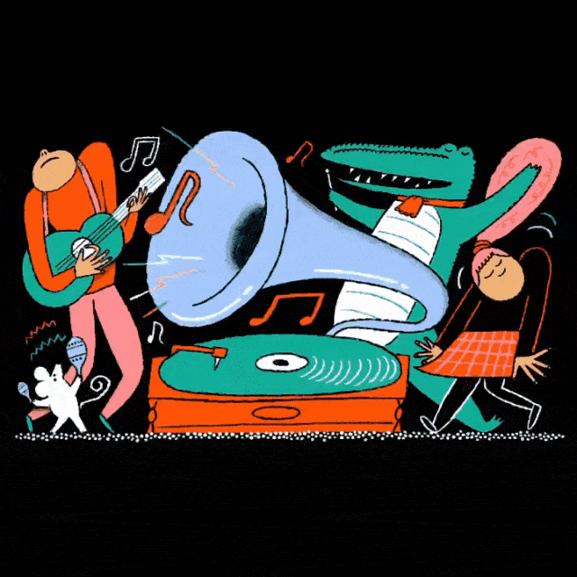 插画丨太有戏剧冲击了童趣感十足色彩大胆配色吸睛