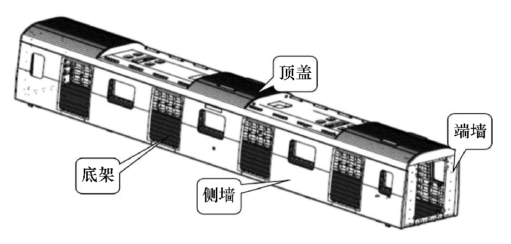 其位于车体客室进门处,端墙排水与端墙蒙皮的角接焊缝(见图4),端部