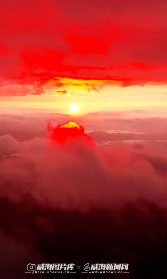 37秒实拍仙山日出，每一帧都惊艳！
