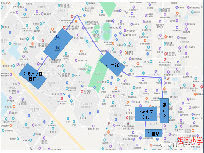 蒙自小学片区划分图图片