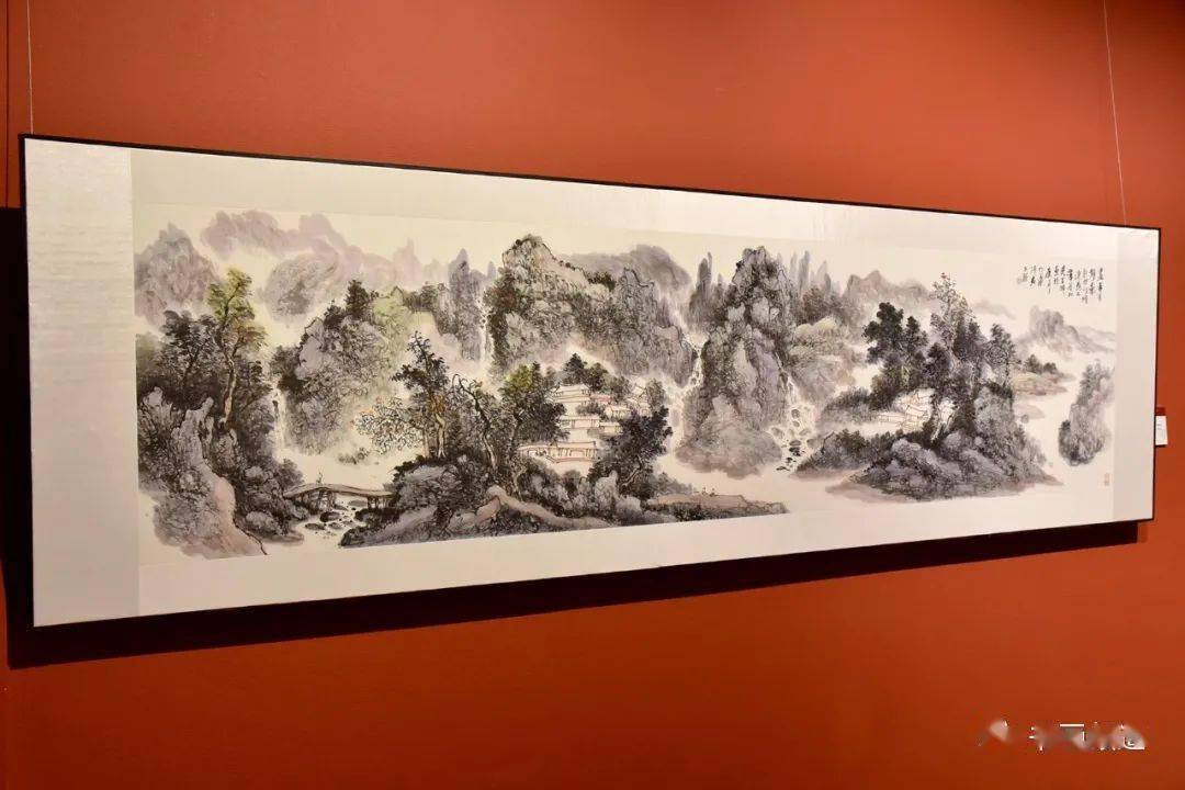 观云王子龄山水画展在书画频道美术馆举行