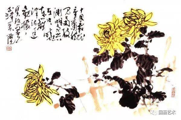 图文教程:贾宝珉写意菊花范画步骤