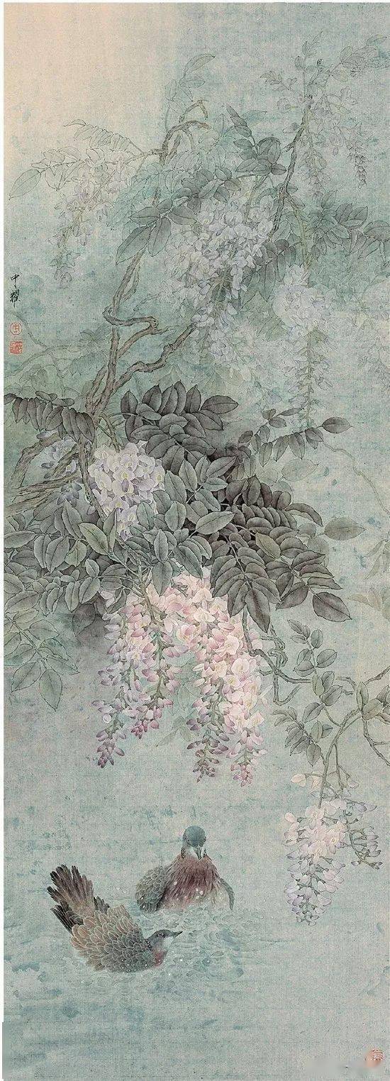 周中耀:一花一叶,一鸟一虫,姿态优美,画境典雅_花鸟画家