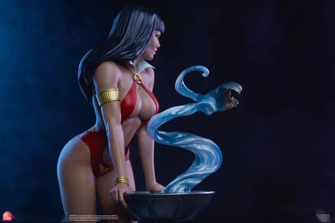美系sideshowxpcs13吸血红颜vampirella梵蓓娜全身雕像官图