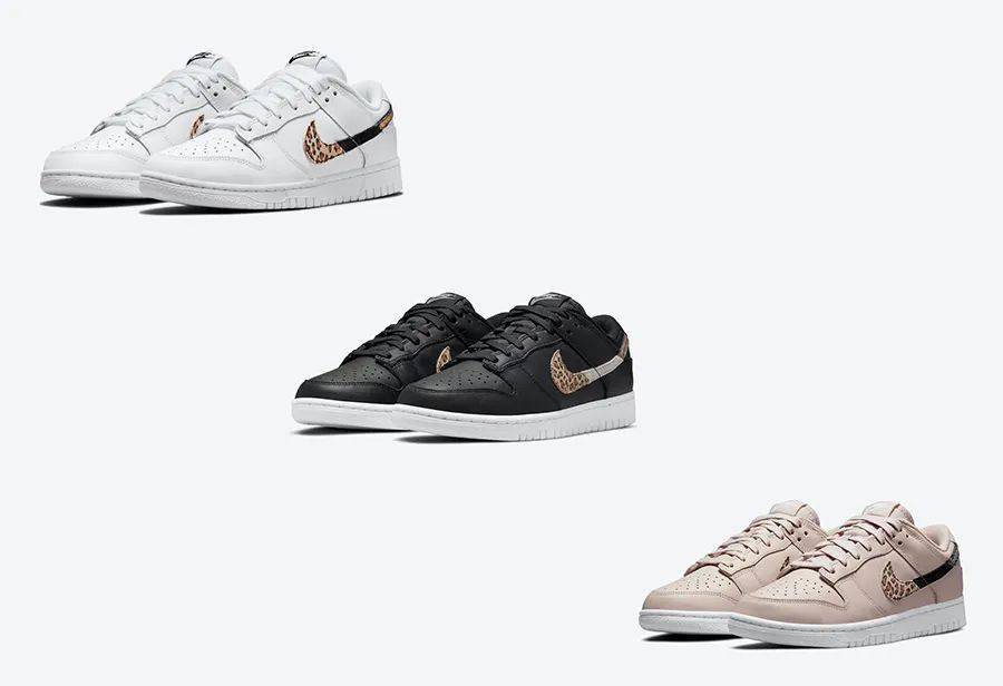 黑色|动物园拼接！三款全新 Dunk Low 曝光！即将发售！