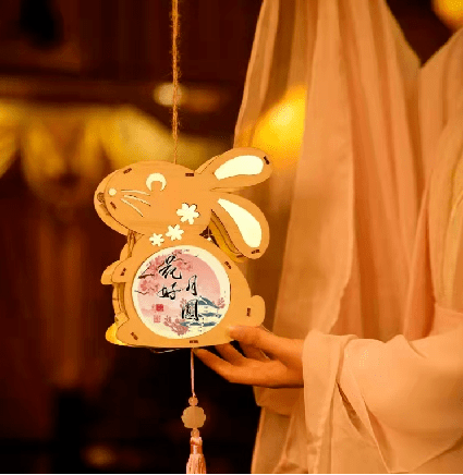 力,做一盏精美的宫灯,全家总动员,灯笼,寄予吉祥与团圆,玉兔灯笼diy