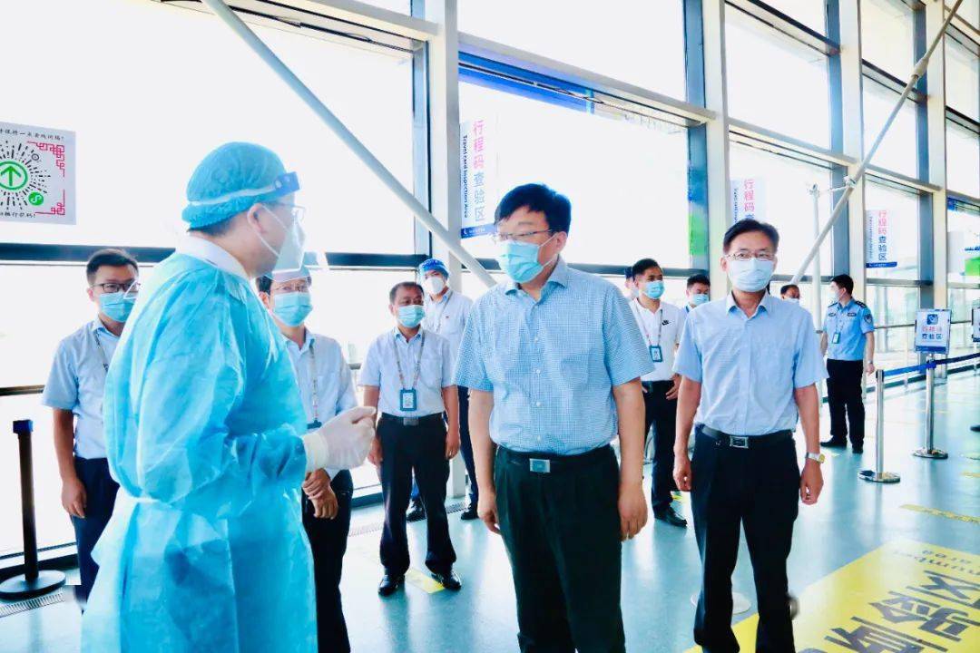 丁一副市长检查扬州泰州国际机场常态化疫情防控工作