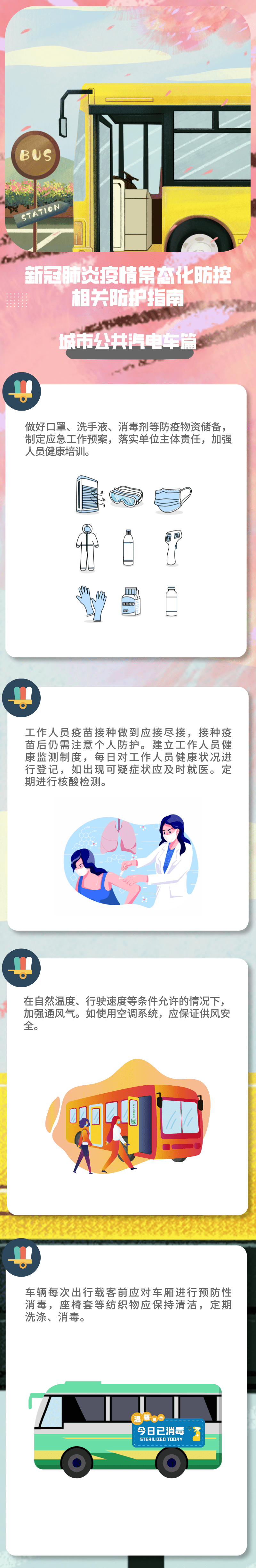 教育|新冠肺炎疫情常态化防控防护指南之城市公共汽电车篇