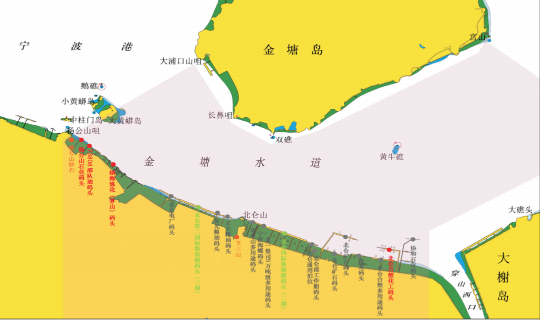 小型船金塘水道航行要注意啥双礁大黄蟒海缆水域要特别关注