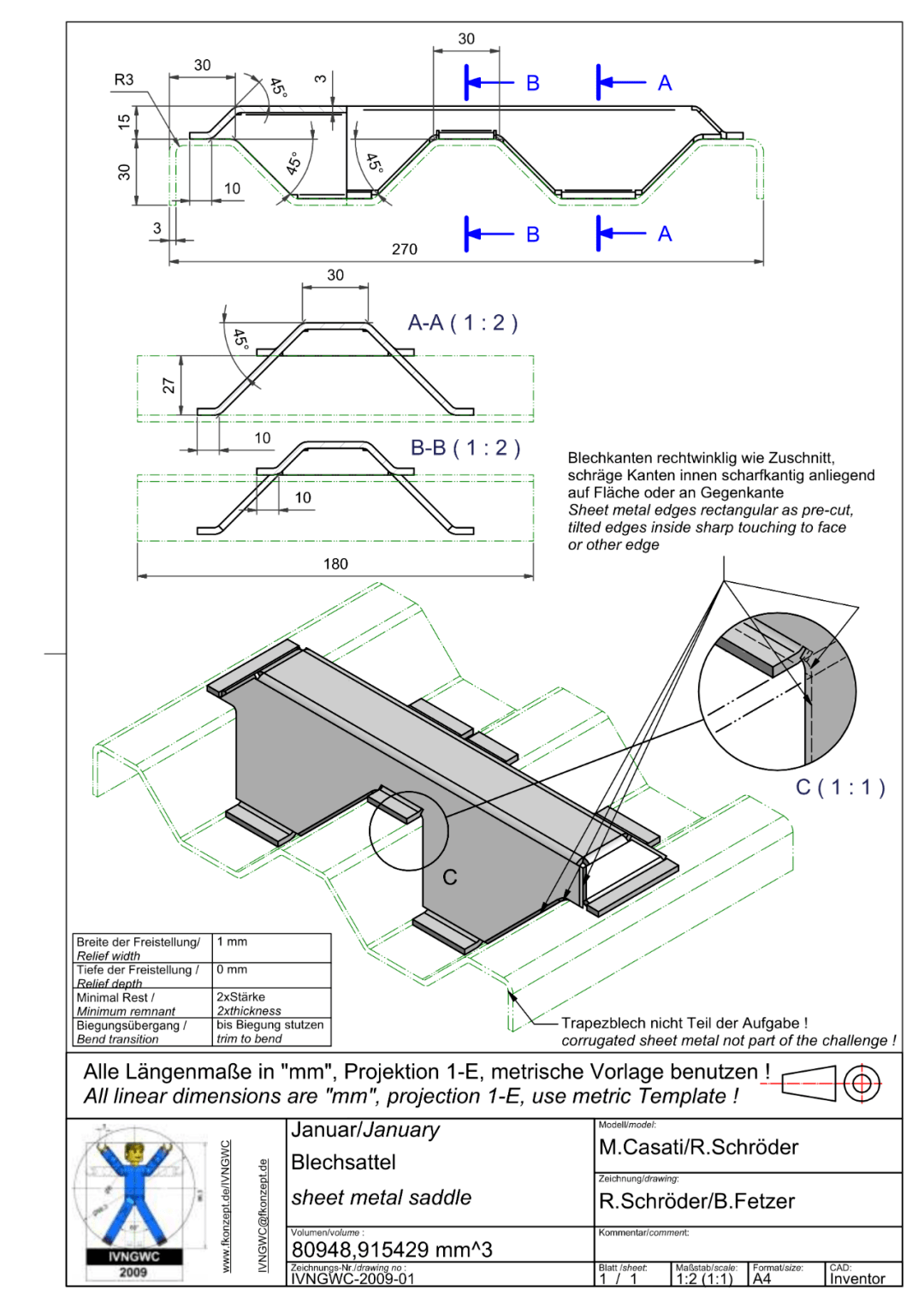 用solidworks畫的馬鞍鈑金座,這個圖還挺麻煩