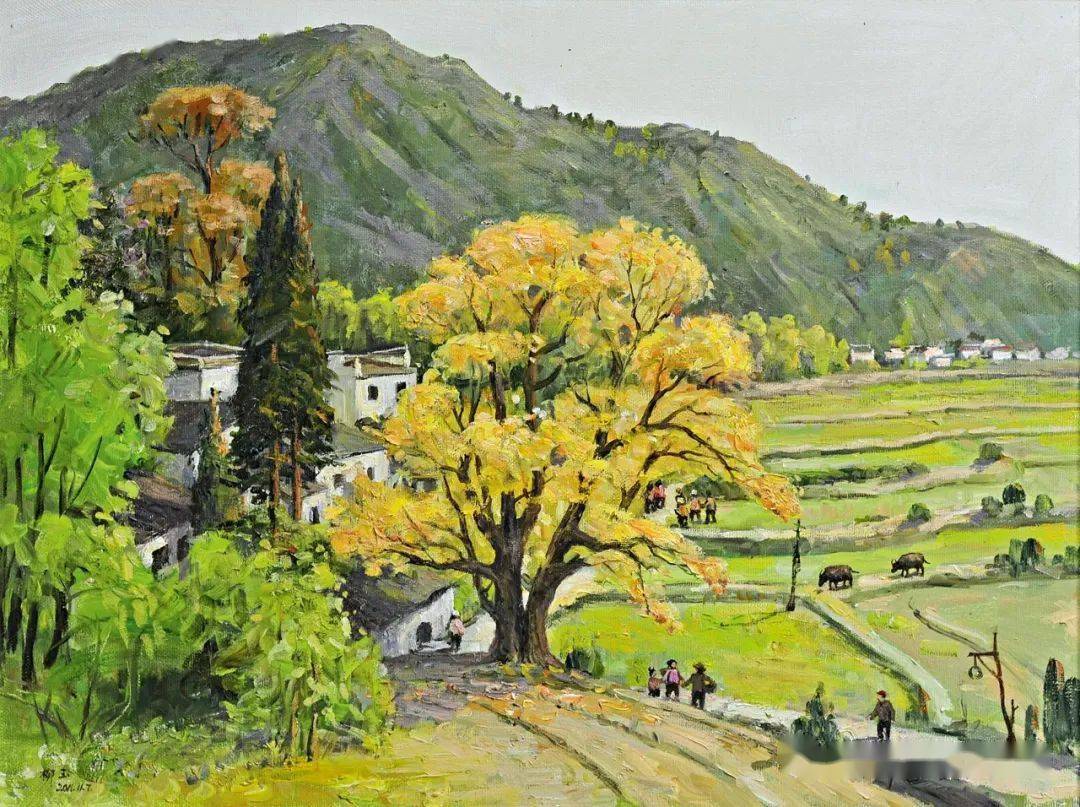 书画艺术1616期柳玉安徽屏山油画风景写生作品欣赏