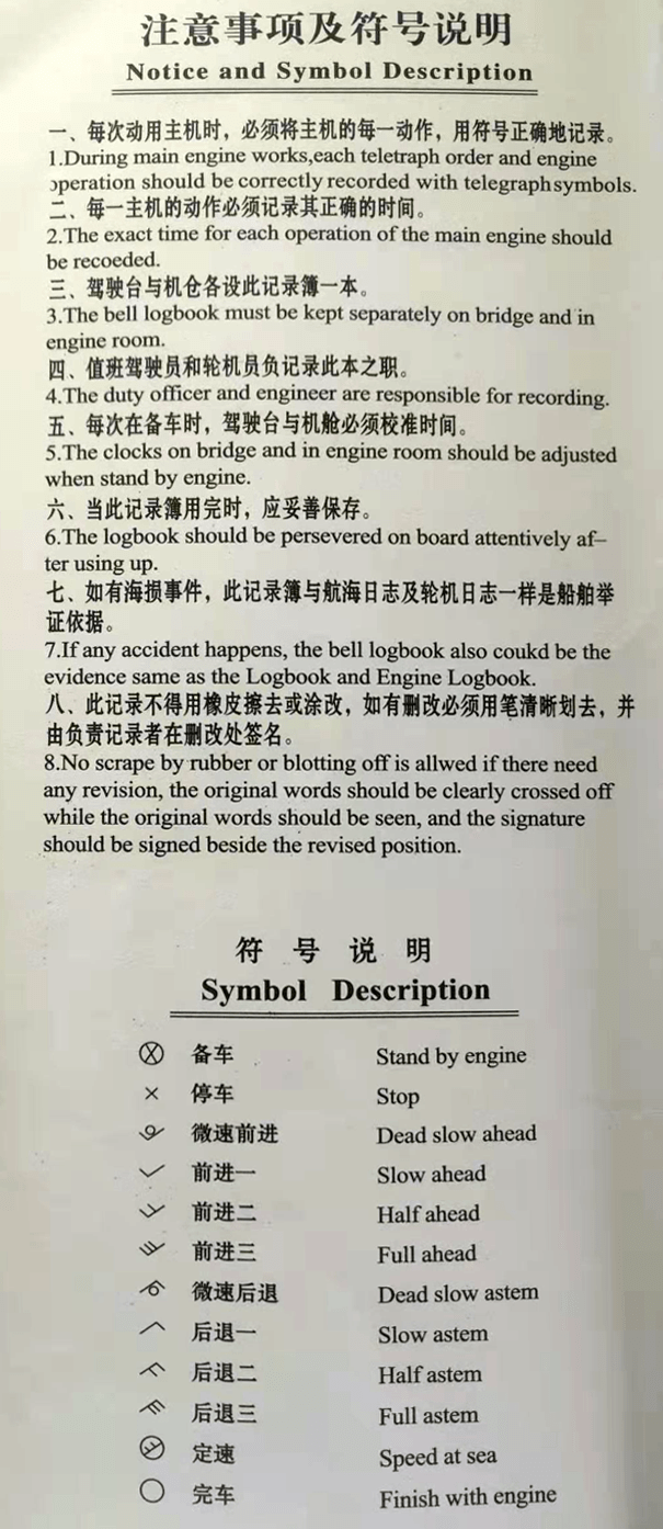 船用车钟及车钟记录簿相关要求解读