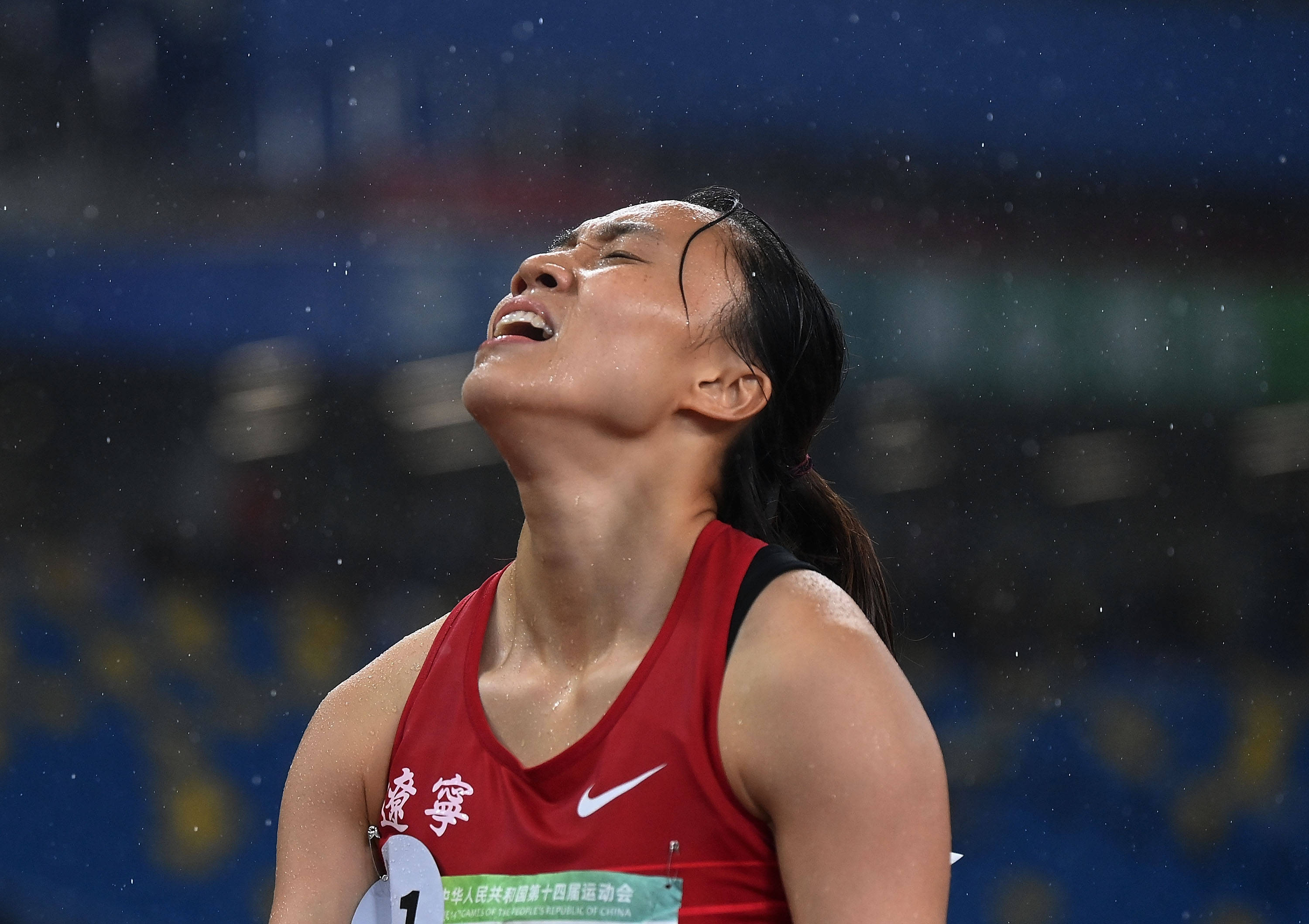 新华社记者 宋彦桦 摄当日,第十四届全运会田径项目女子七项全能比赛