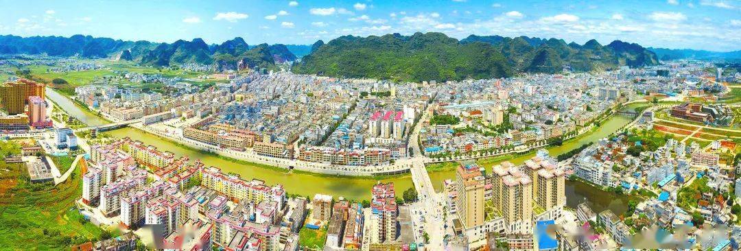 都安城乡面貌焕然一新县城区面积扩展至32平方公里