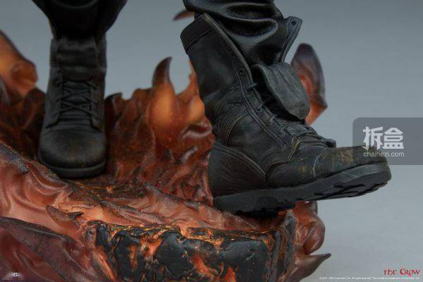 乌鸦|SIDESHOW 惊悚电影 乌鸦 THE CROW 300801 雕像