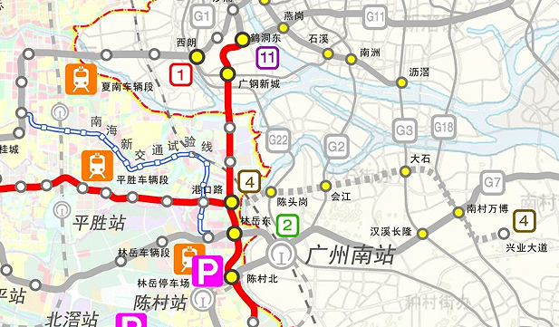 湾区最快广州18号线利好陈村北滘4号线拟东延11号线再招标