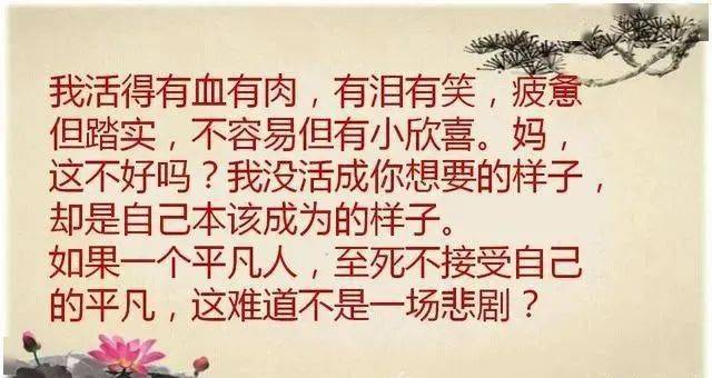 妈,对不起,我累了